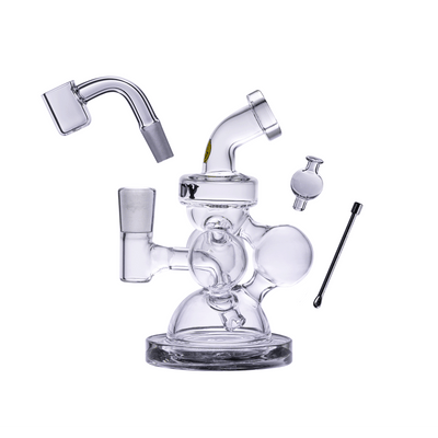 Hittn Recycler Bong Glass Dab Rigler Recycler 8 Pouces Pipe D'eau Avec Hittn Recycler Bong Glass Dab Rigler Recycler 8 Pouces Pipe D'eau Avec